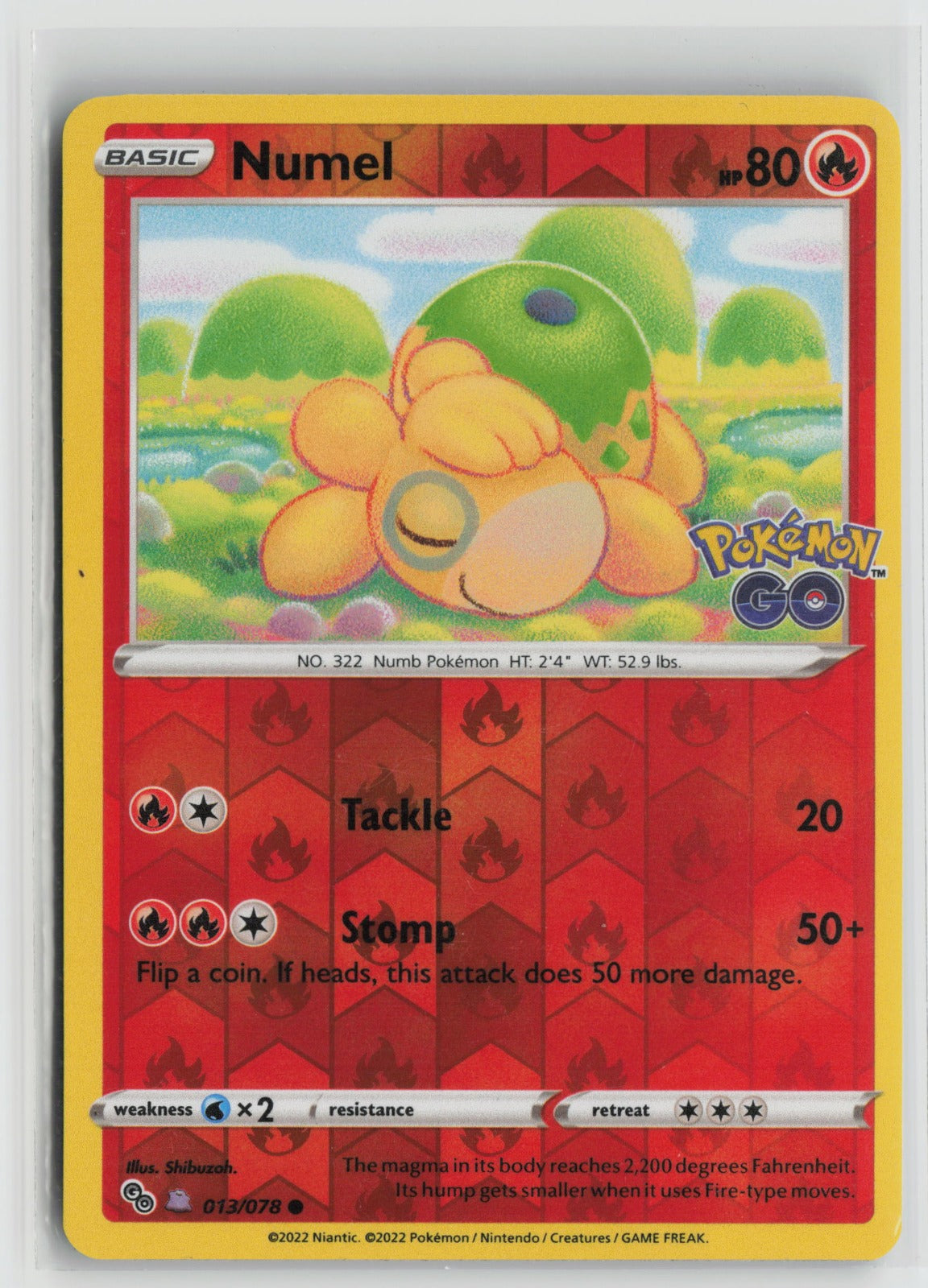 Numel (Peelable Ditto) Common Reverse Holo PGO 013/078 NM