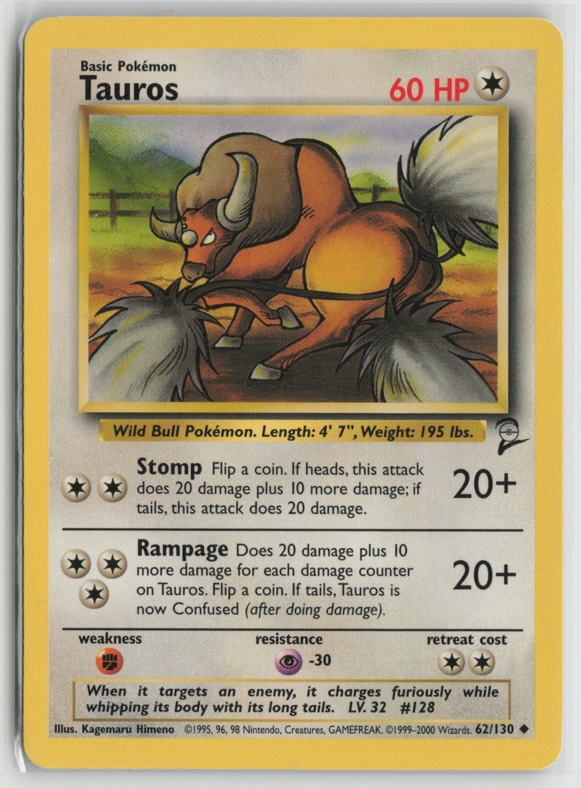 Tauros Uncommon BS2 062/130 NM