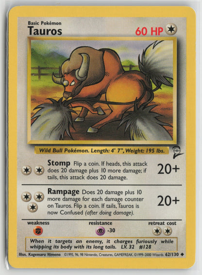Tauros Uncommon BS2 062/130 NM