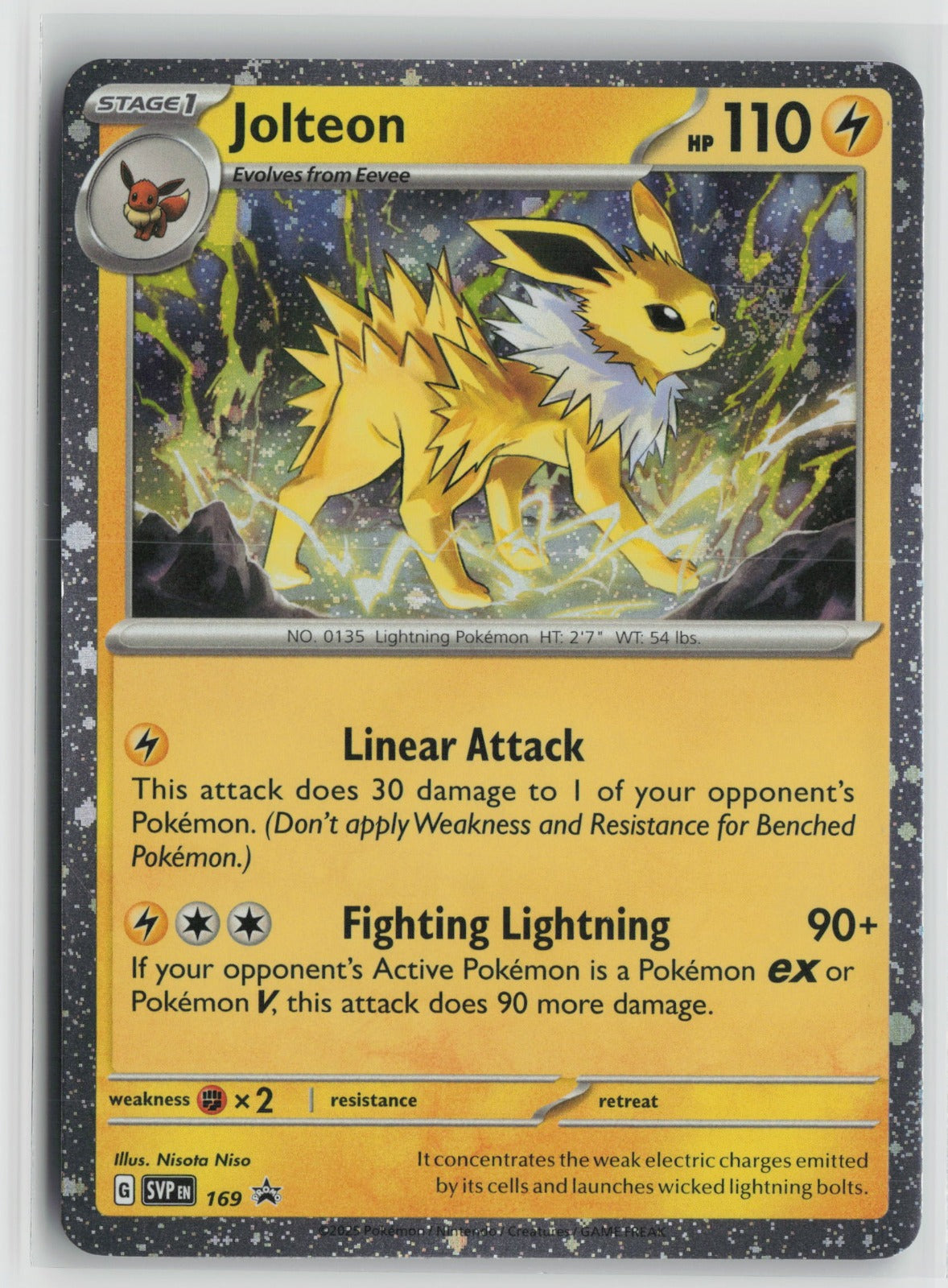 Jolteon (Cosmos Holo) Rare Holo SVP 169 NM