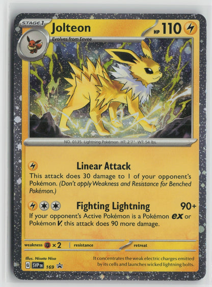 Jolteon (Cosmos Holo) Rare Holo SVP 169 NM