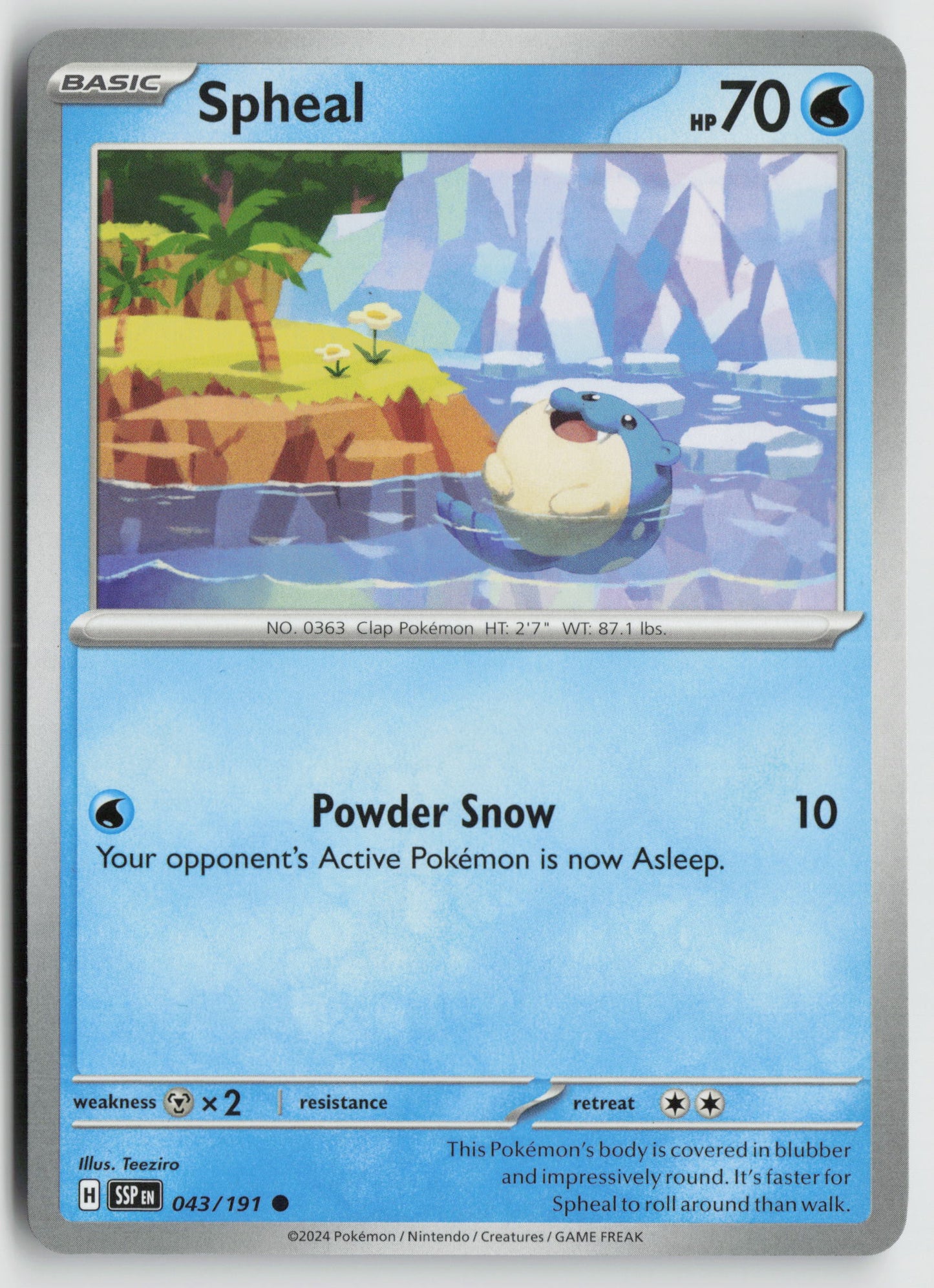 Spheal Common SV08: Surging Sparks 043/191 NM