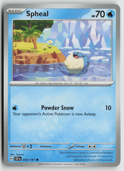 Spheal Common SV08: Surging Sparks 043/191 NM