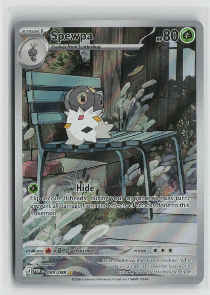 Spewpa - Illustration Rare Holo POR 089/088 NM