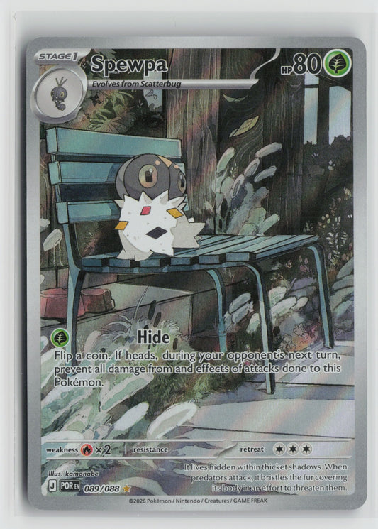 Spewpa - Illustration Rare Holo POR 089/088 NM