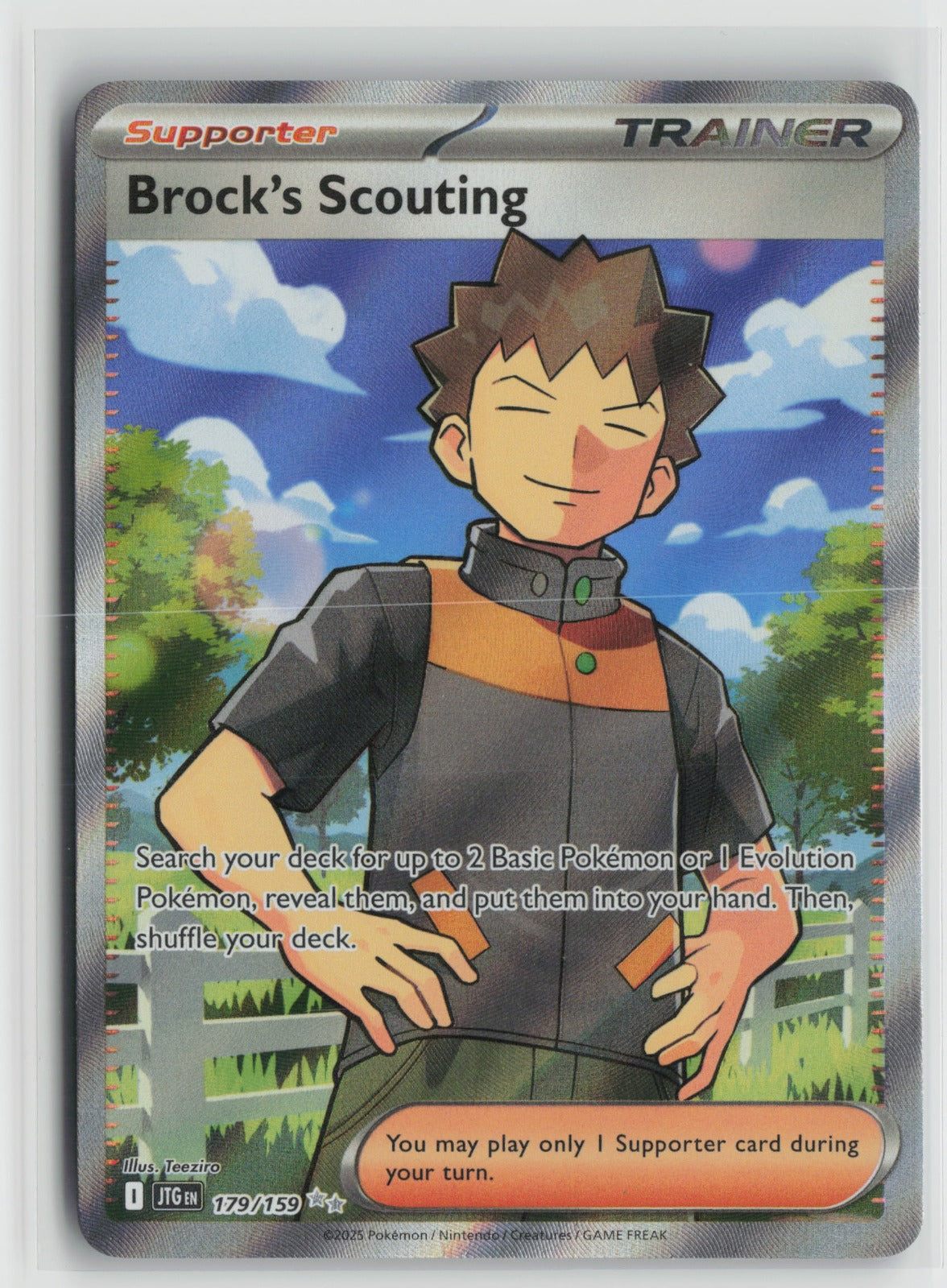 Brock's Scouting - Ultra Rare Holo JTG 179/159 NM