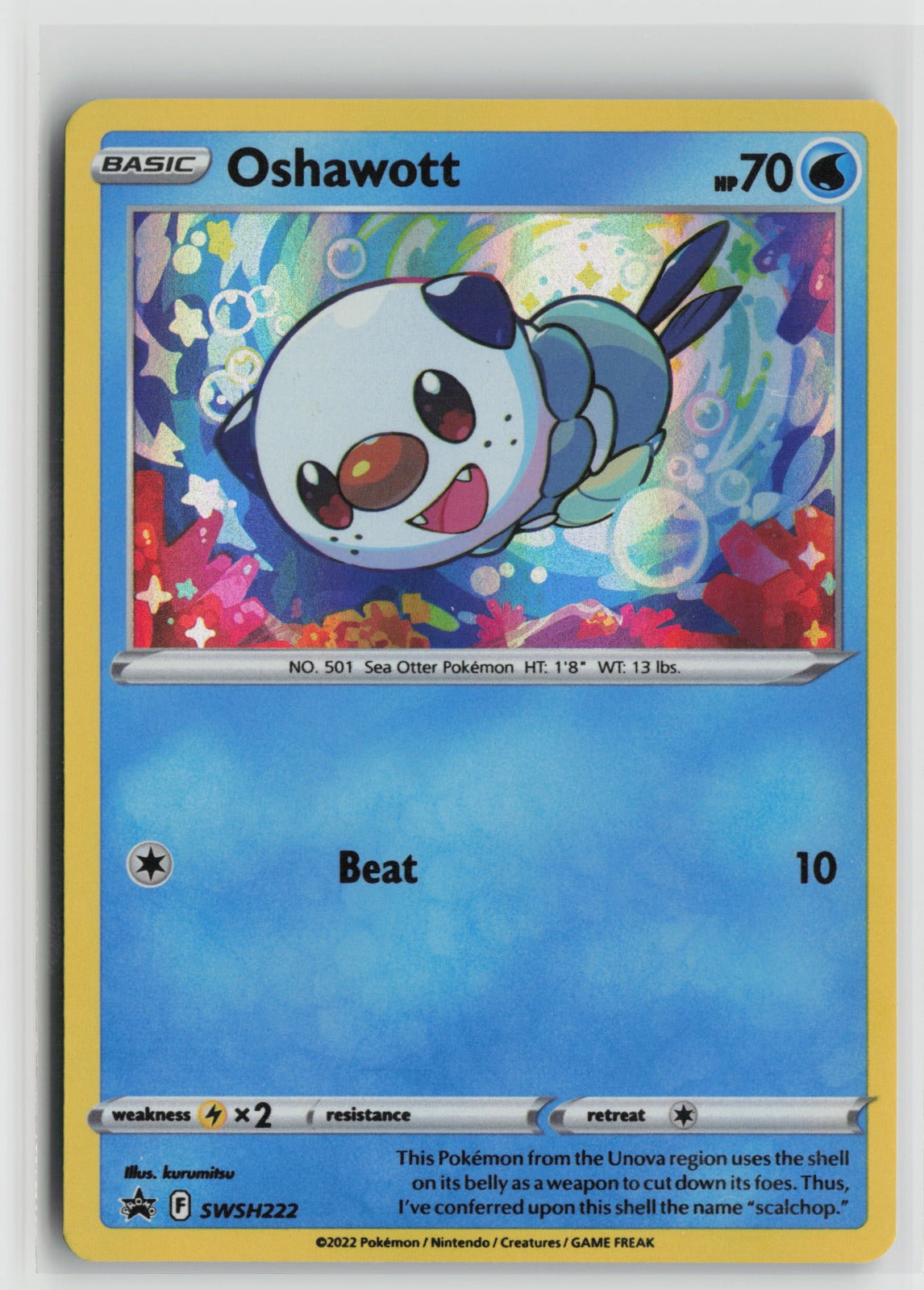 Oshawott - Promo Holo SWSD SWSH222 NM