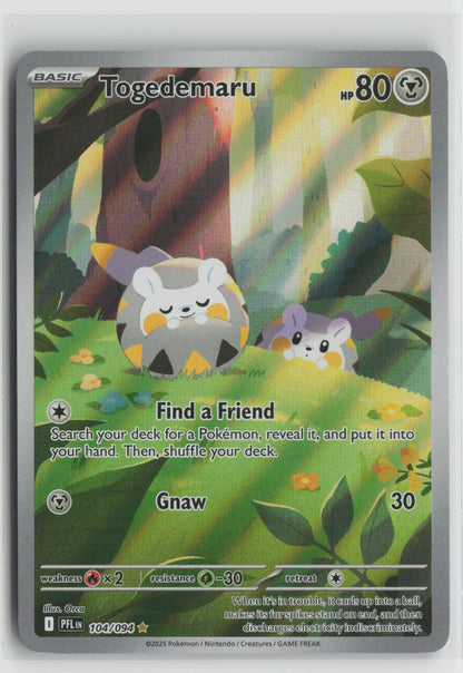 Togedemaru Illustration Rare Holo PFL 104/094 NM