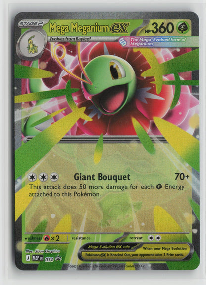 Mega Meganium ex - Promo Holo MEP 034 NM