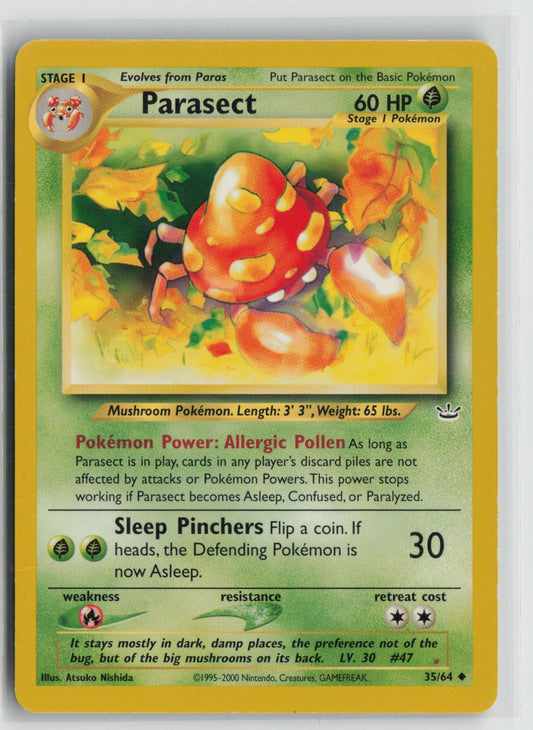 Parasect Uncommon Unlimited N3 35/64 DMG