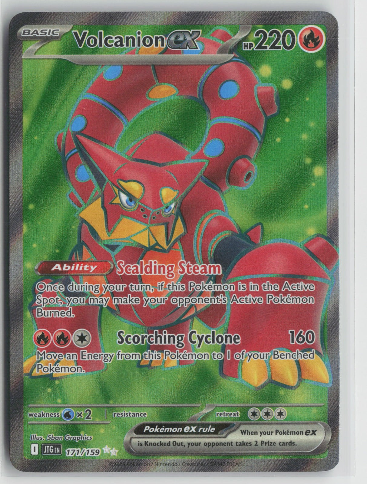 Volcanion ex Ultra Rare Holo JTG 171/159 NM