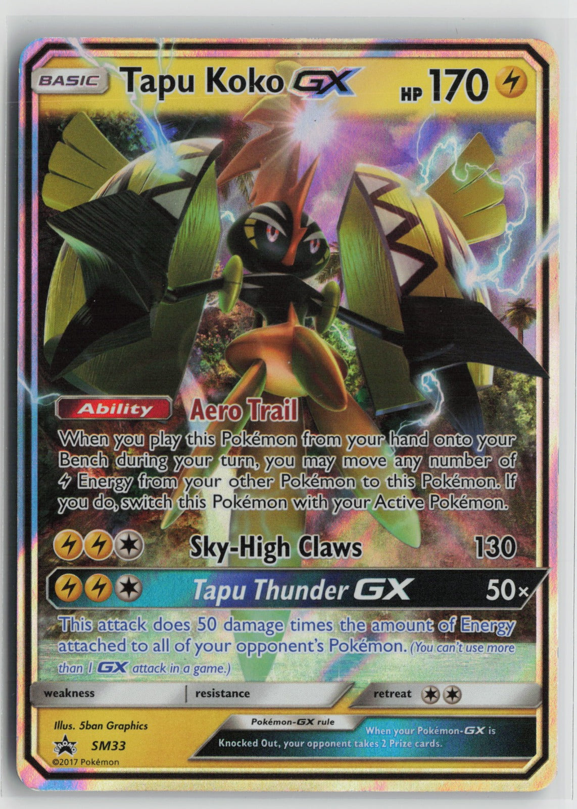 Tapu Koko GX - Promo Holo SMP SM33 NM