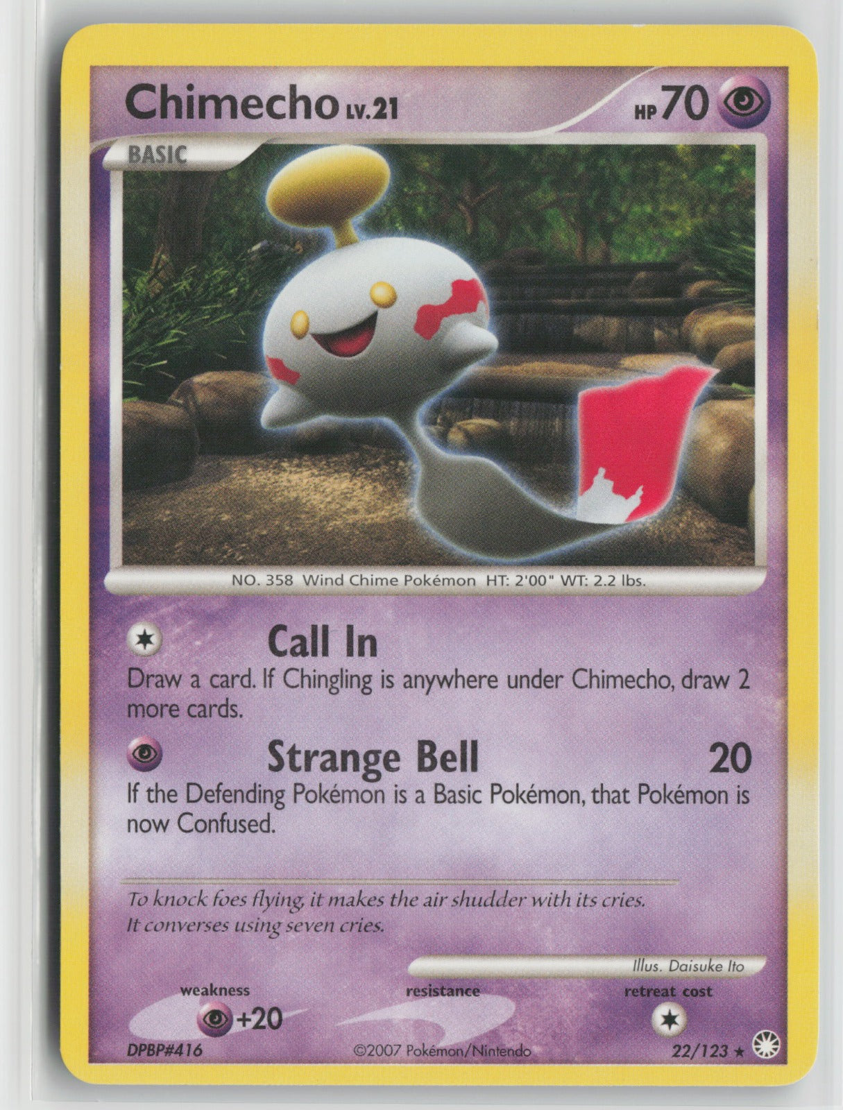 Chimecho Rare MT 22/123 NM