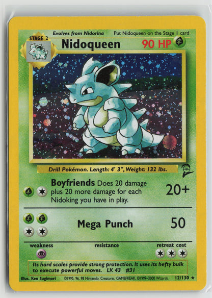 Nidoqueen Holo Rare BS2 012/130 LP