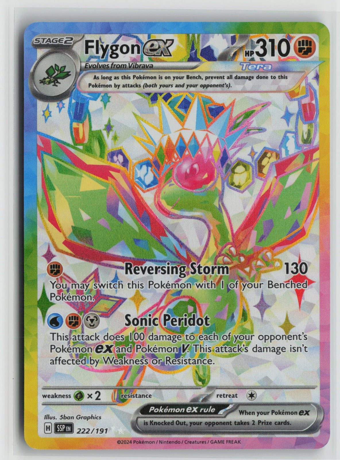 Flygon ex - Ultra Rare Holo SSP 222/191 NM