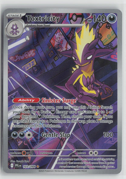 Toxtricity Illustration Rare Holo PFL 103/094 NM- B