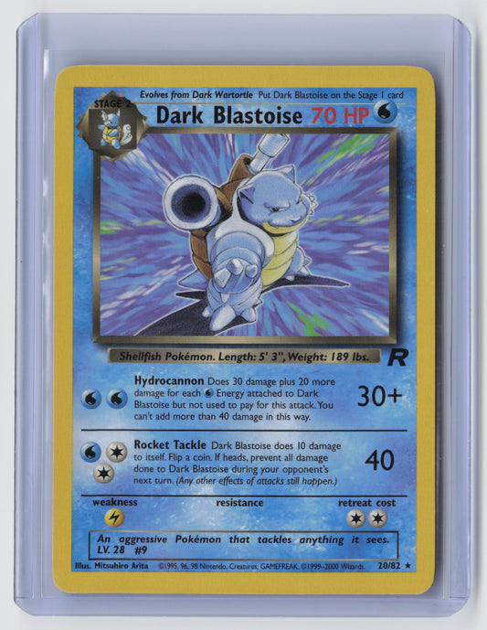 Dark Blastoise (20) Rare Team Rocket 20/82 NM