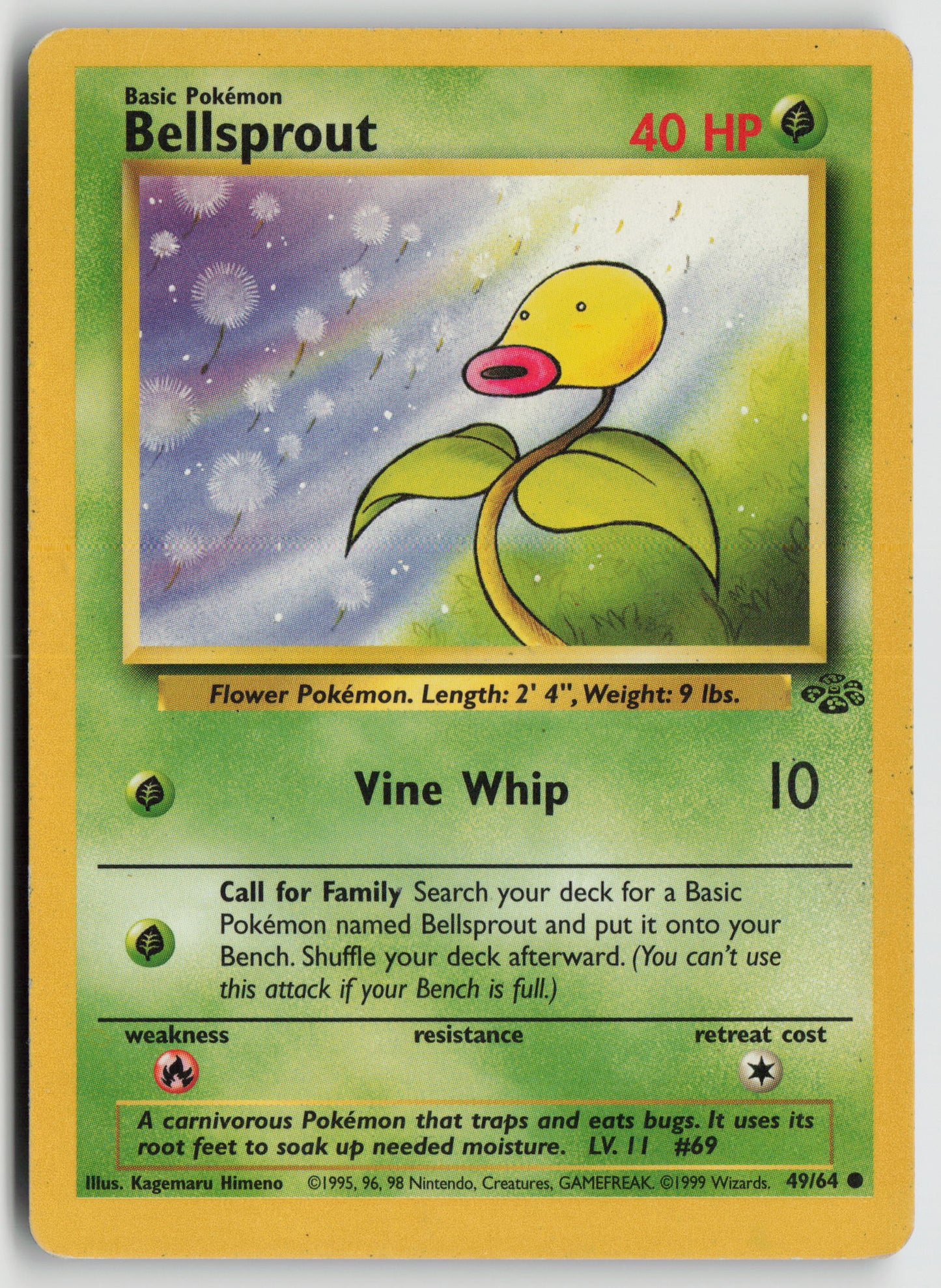 Bellsprout Common Jungle 49/64 HP