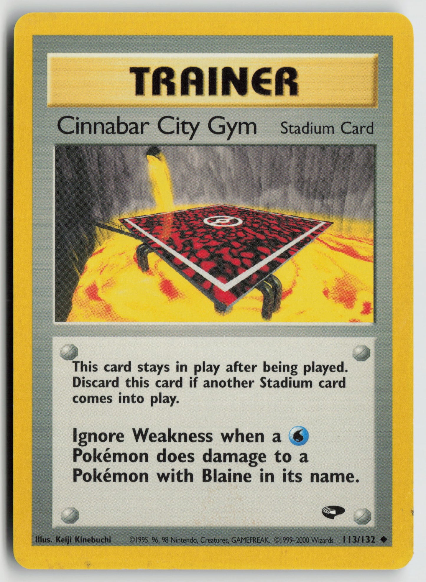 Cinnabar City Gym Uncommon Gym Challenge 113/132 MP