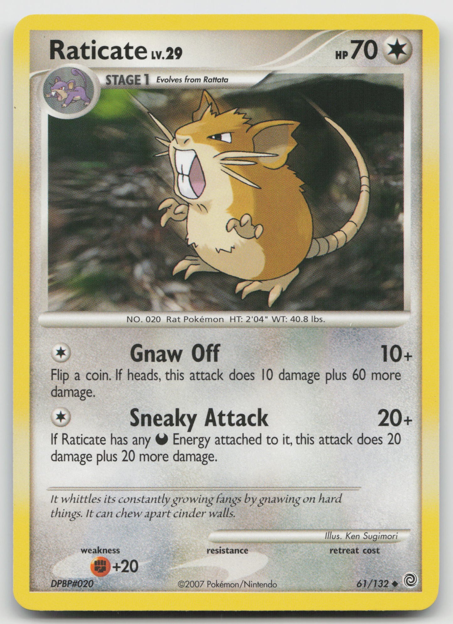 Raticate Uncommon Normal SW 61/132 LP