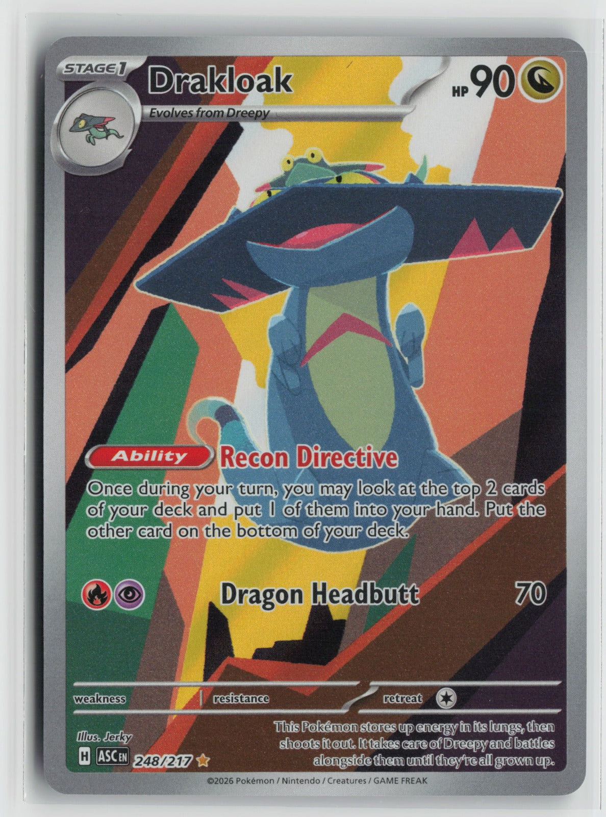 Drakloak Illustration Rare Holo ASC 248/217 NM