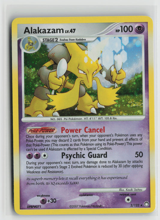 Alakazam Holo Rare Mysterious Treasures 2/123 MP