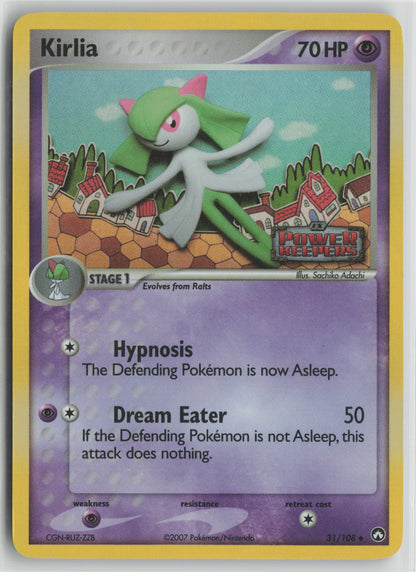 Kirlia Uncommon Reverse Holo PK 31/108 NM