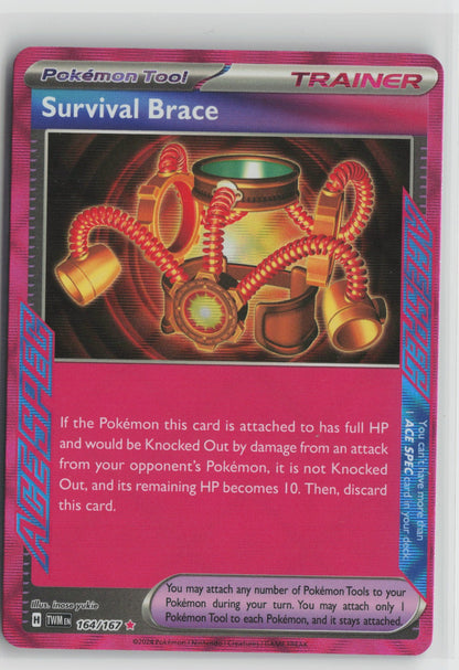 Survival Brace ACE SPEC Rare Holo TWM 164/167 NM