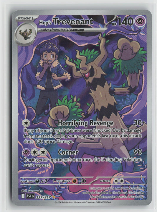 Hop's Trevenant Illustration Rare Holo ASC 237/217 NM