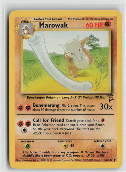 Marowak Uncommon BS2 052/130 LP