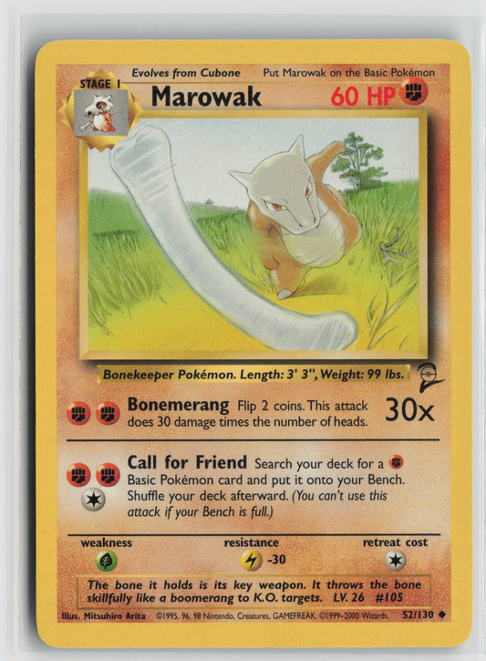 Marowak Uncommon BS2 052/130 LP