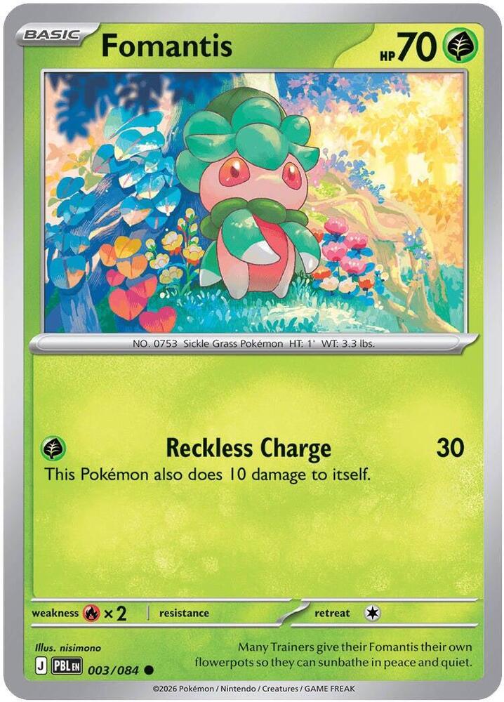 Fomantis Common PBL 003/084 NM