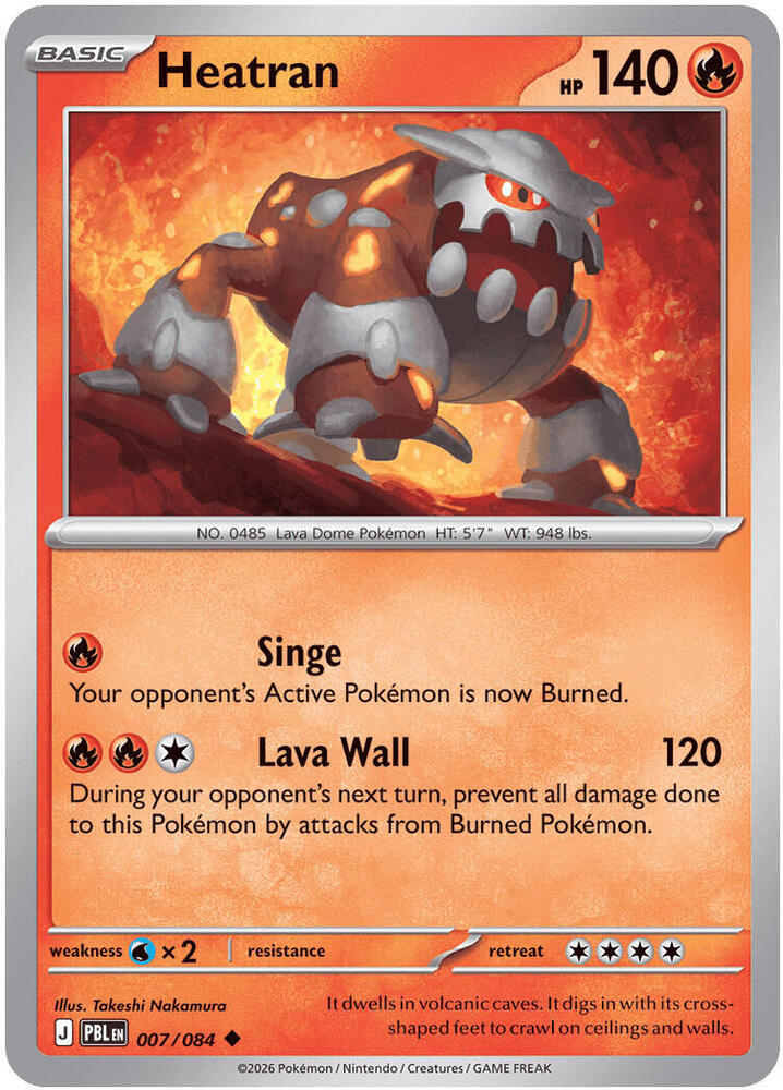 Heatran Uncommon PBL 007/084 NM