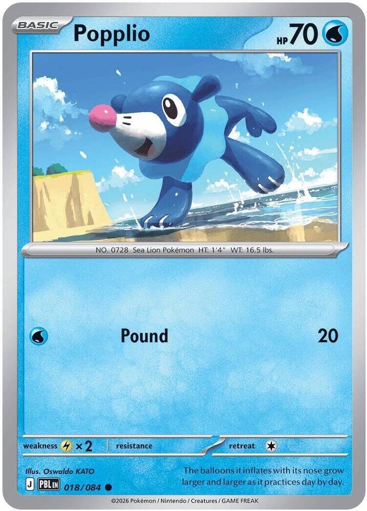 Popplio Common PBL 018/084 NM