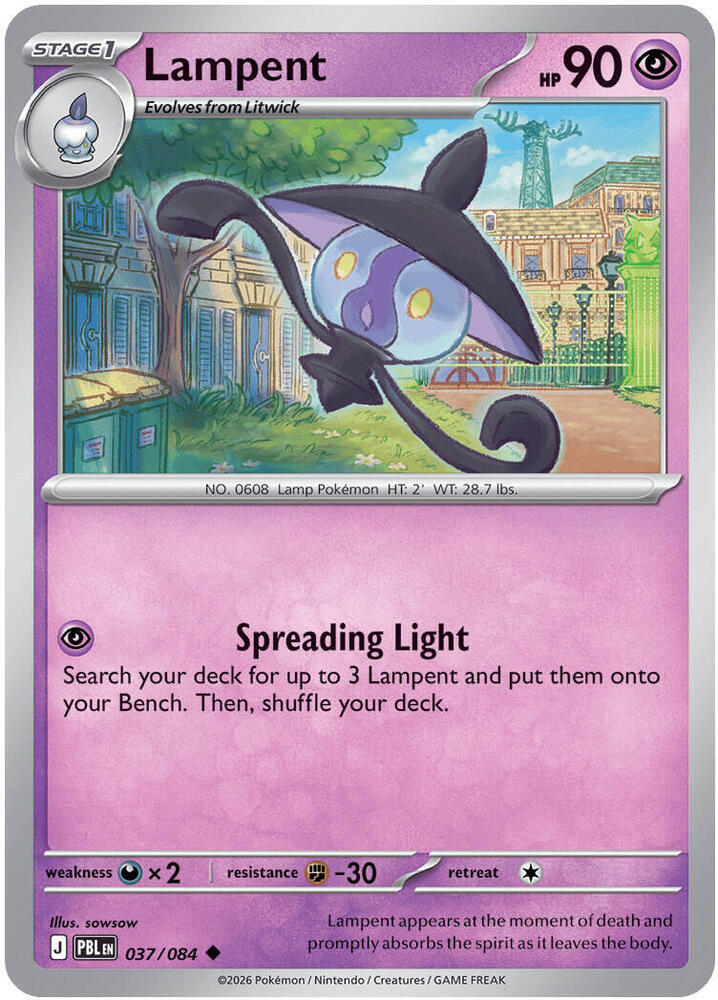 Lampent Uncommon PBL 037/084 NM