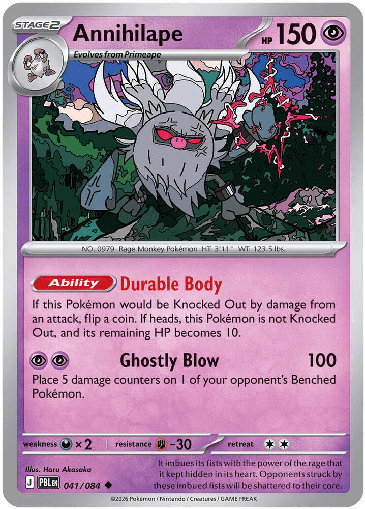 Annihilape Uncommon PBL 041/084 NM