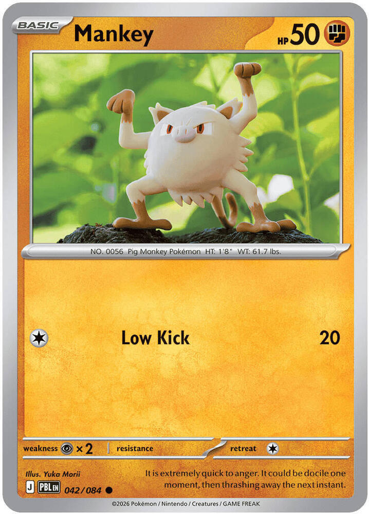 Mankey Common PBL 042/084 NM