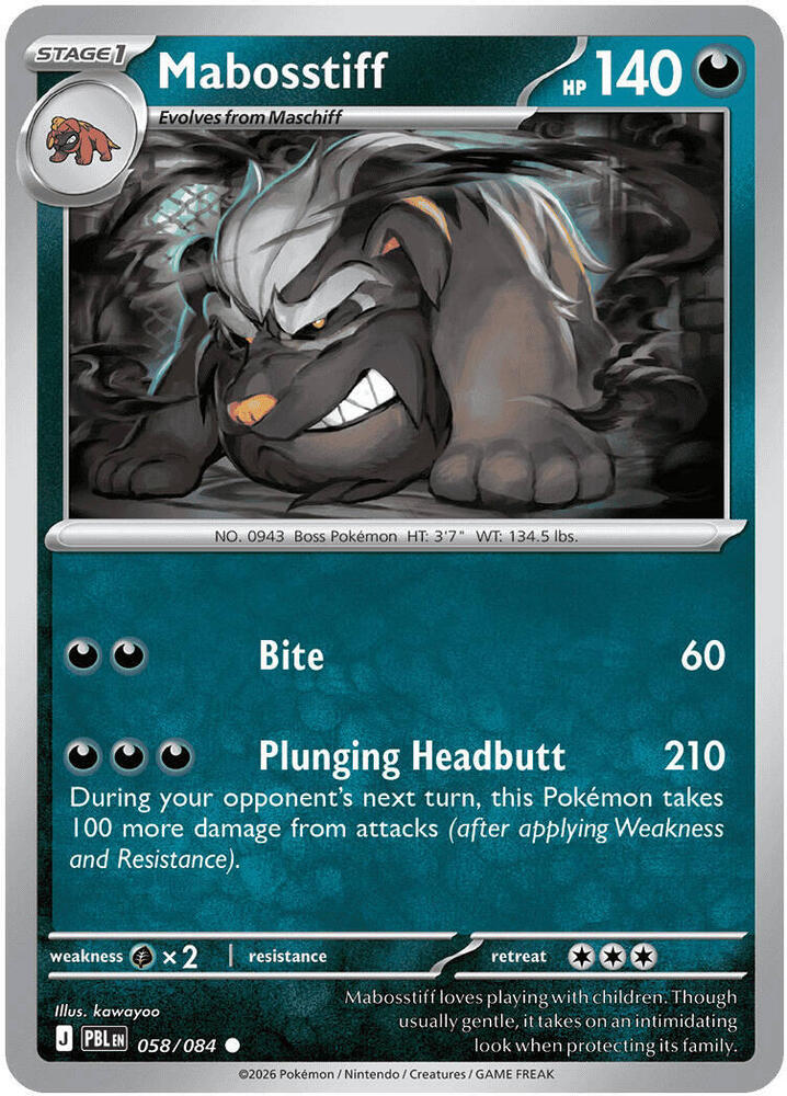 Mabosstiff Common PBL 058/084 NM