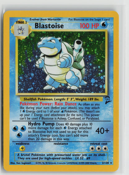 Blastoise Holo Rare BS2 002/130 MP