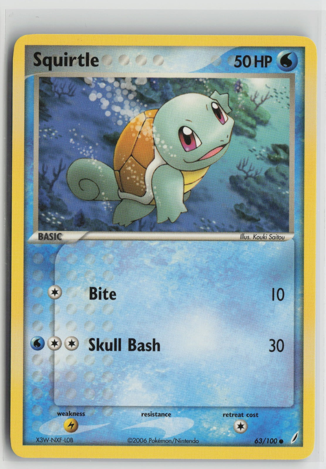 Squirtle - 063/100 Common CG 63/100 NM