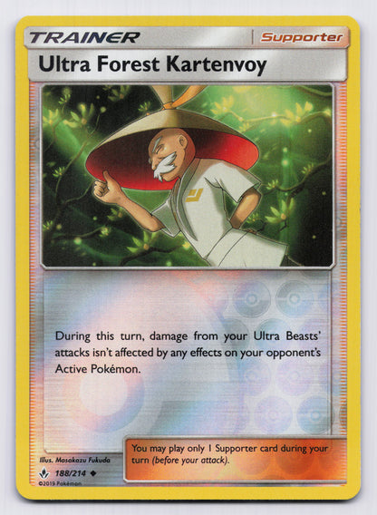 Ultra Forest Kartenvoy Uncommon Reverse Holo SM10 188/214 NM