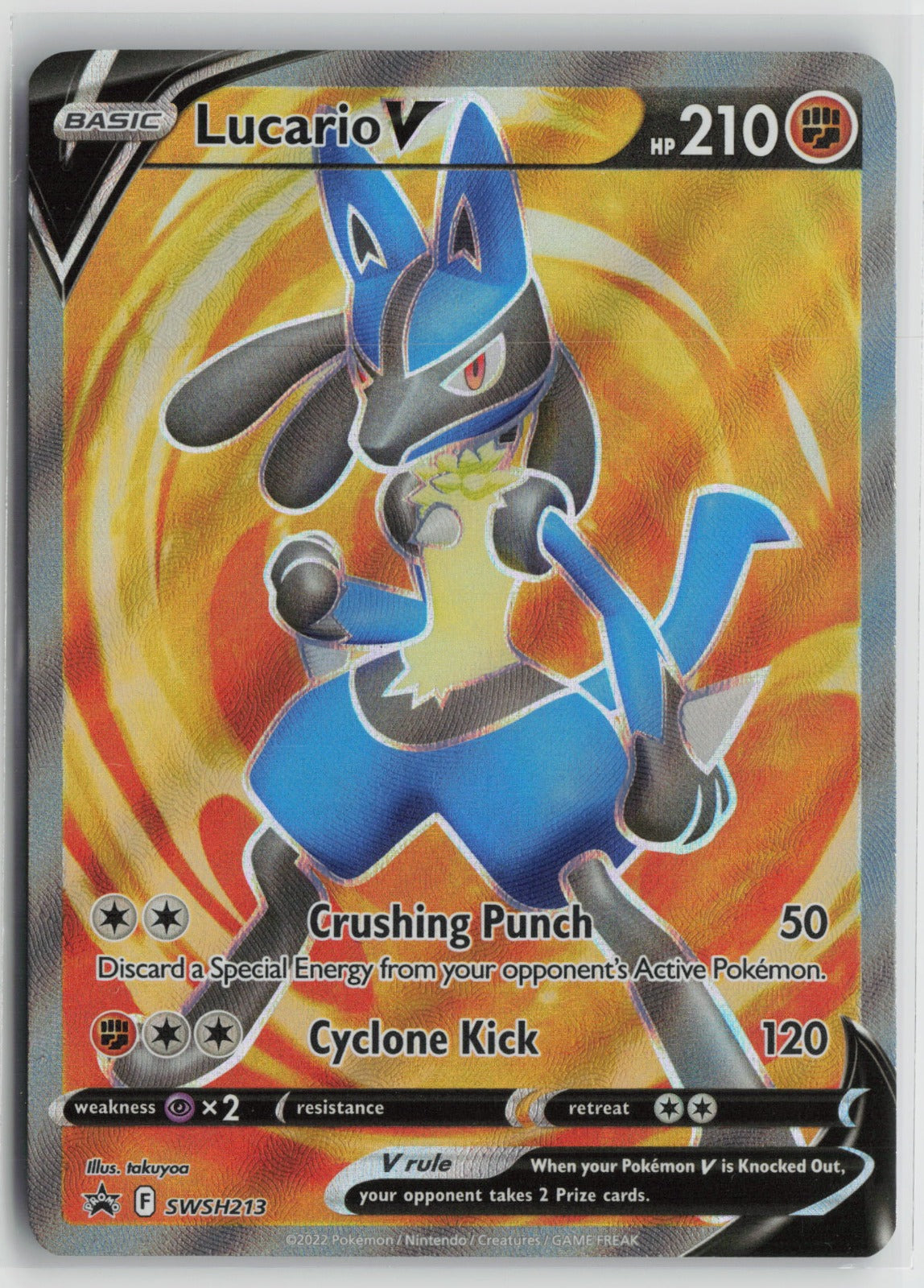 Lucario V - Promo Holo SWSD SWSH213 NM- A