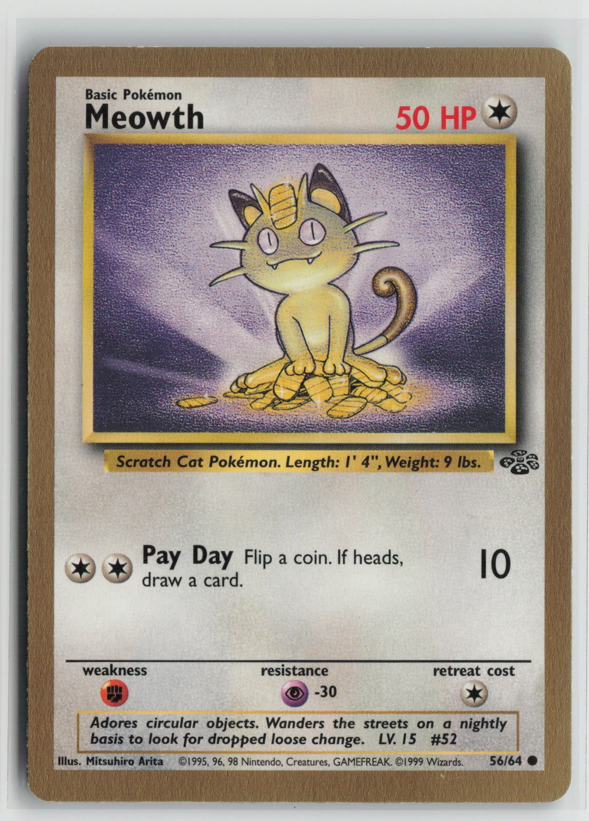 Meowth - (Gold Bordered Promo) Promo MCAP 56/64 MP