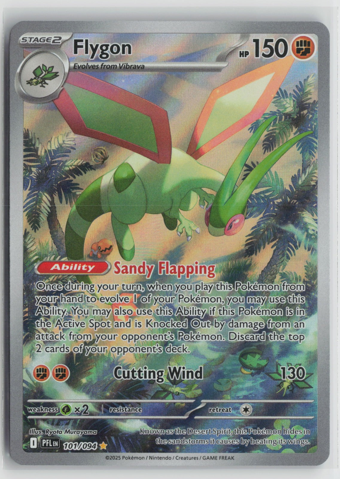 Flygon Illustration Rare Holo PFL 101/094 NM- C