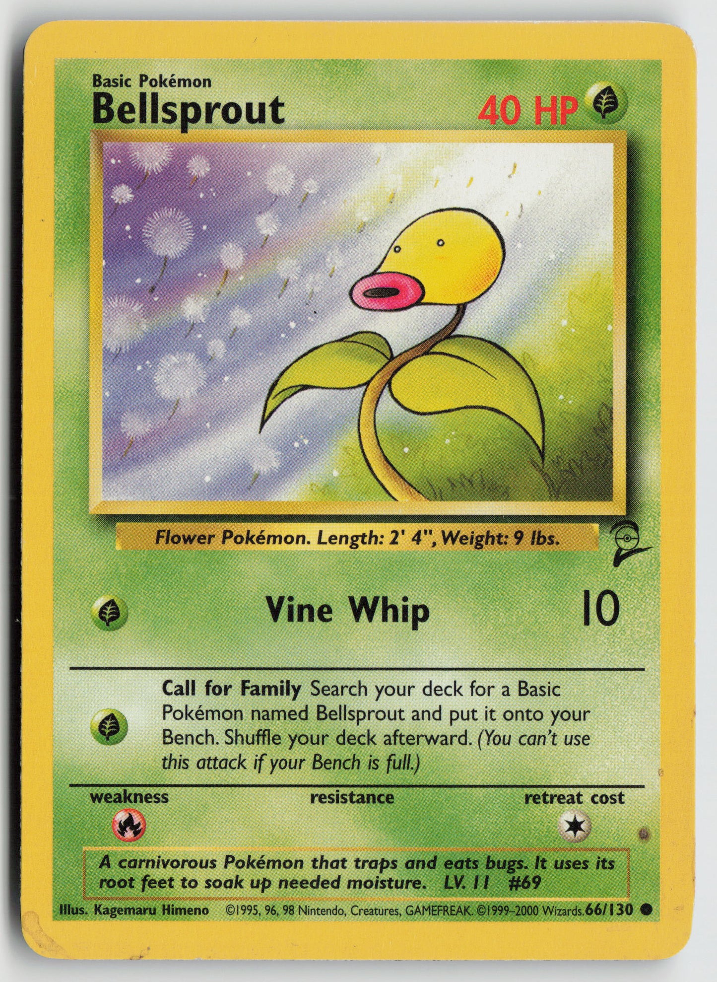 Bellsprout Common Base Set 2 066/130 MP