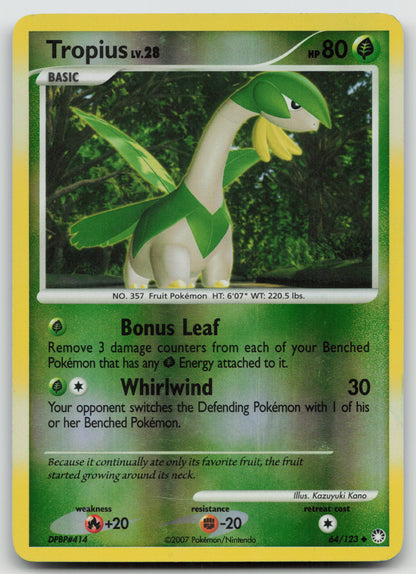 Tropius Uncommon Reverse Holo MT 64/123 MP