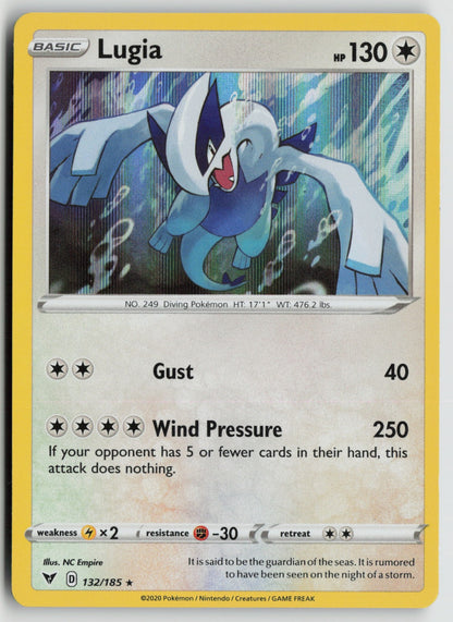 Lugia Holo Rare Holo SWSH04 132/185 NM