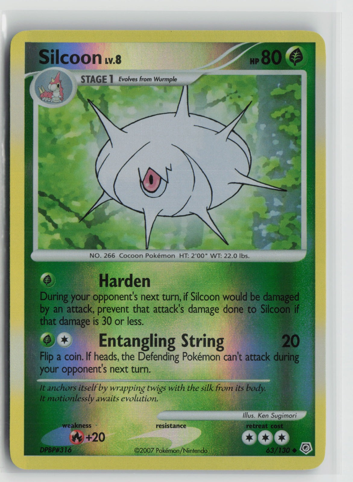 Silcoon Uncommon Reverse Holo DP 63/130 NM