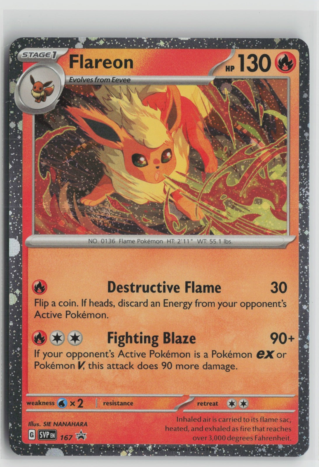 Flareon - (Cosmos Holo) Promo Holo SVP 167 NM