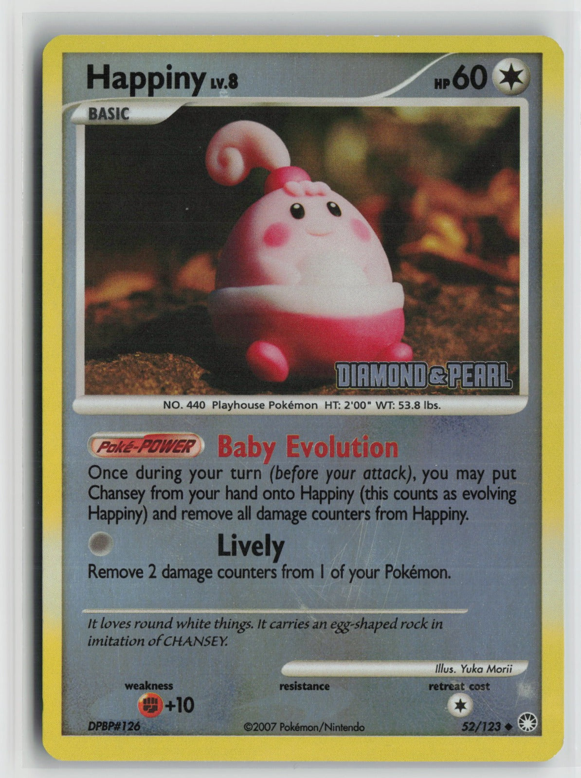Happiny - 52/123 [Diamond & Pearl] Promo Reverse Holo BKP 052/123 NM